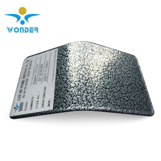 Impact Resistant Silver Hammer Texture Metallic Powder Coating for Metal Bed
