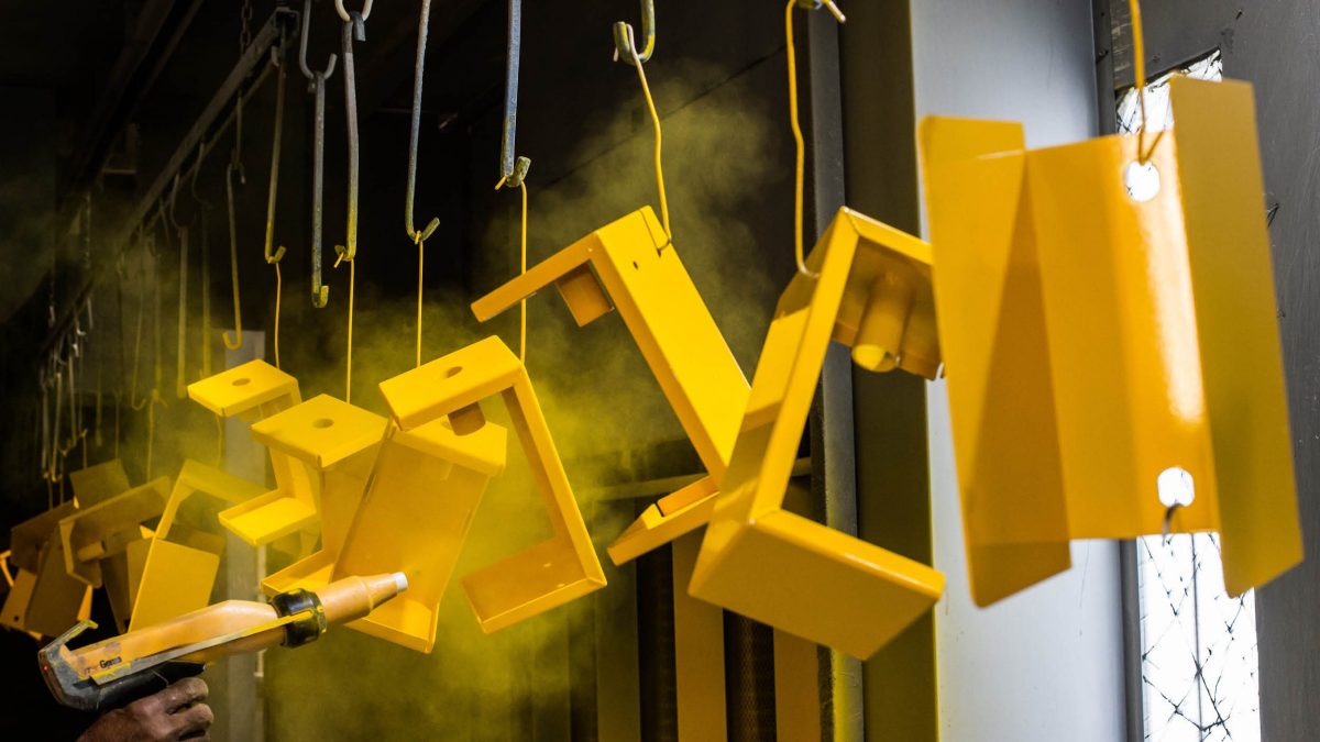 Thermosetting powder coating