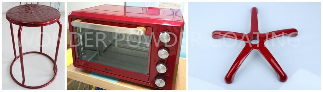 Candy Mirror Red Chrome Silver Red Effect Powder Coating