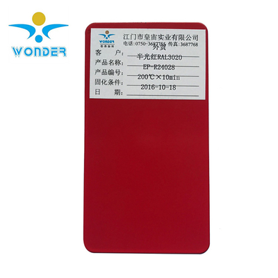 Epoxy Polyester Semi Gloss 40% Ral3020 Red Powder Coating